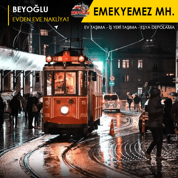 Emekyemez Mahallesi’nde profesyonel nakliye ekibi.